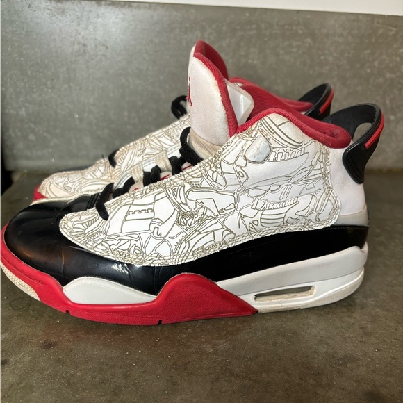 Nike Air Jordan Dub Zero Varsity Red 2022 Super school Size 4 Youth / 5.5 Women - Picture 5 of 14